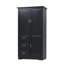 Armoire de rangement haute et large avec portes pour salle de bain / bureau, trois tiroirs-129865287