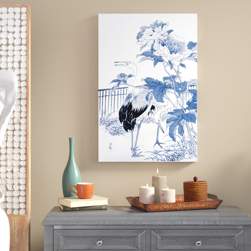 Asian Garden I, reproduction d'art sur toile, H 30 po x l 20 po, Toile tendue