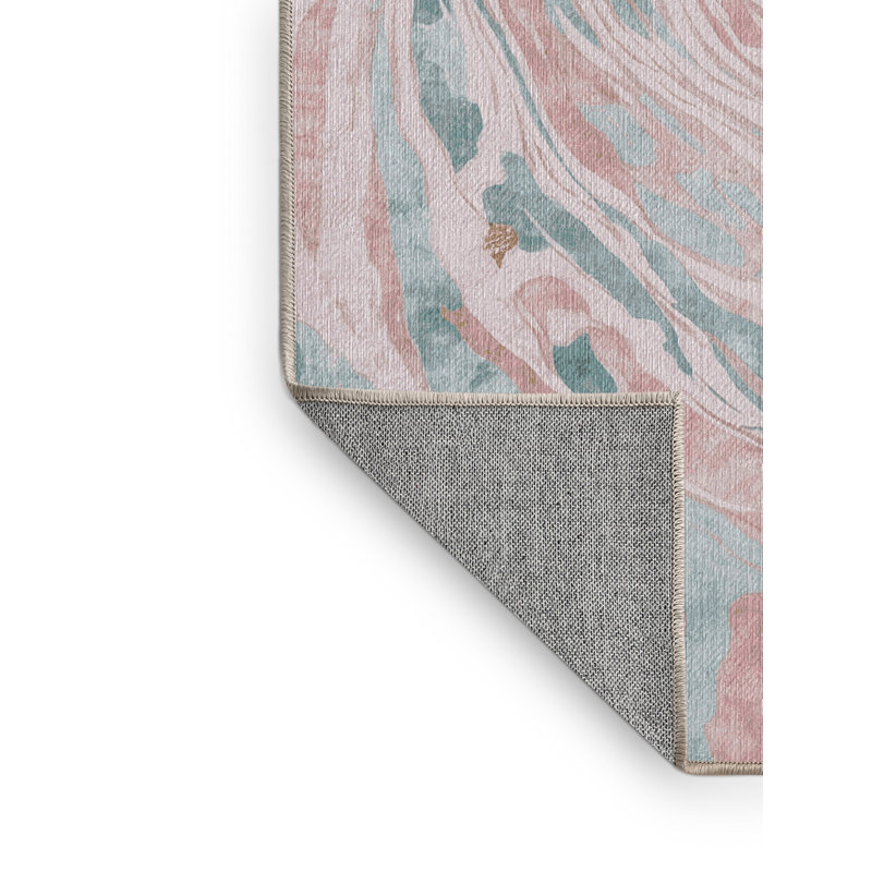 Tapis beige lavable à la machine, Carré 6 pi