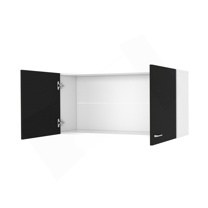 Armoire murale 2 portes Carbon, Noir