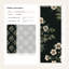 Papier peint floral noir rétro