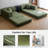 79" Convertible Sofa Bed 5 in 1 Folding Boneless Couch with Armrests Floor Modular Sectional Sofa with 2 Pillow for Living Room Bedroom Studio Compression Sofa in Box Non Assembly Green-1509996573
