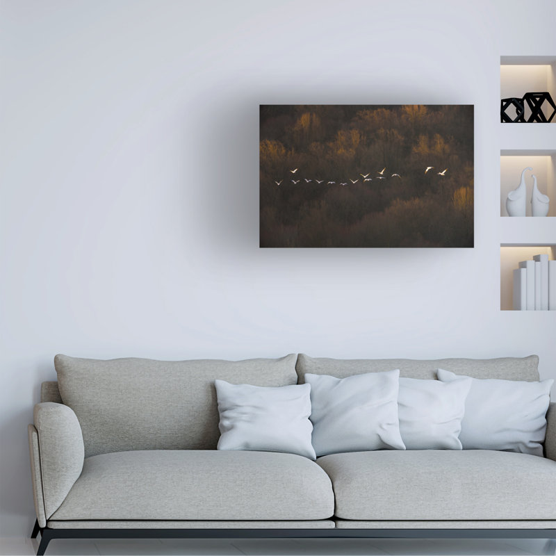 Contemporary, 12" H x 19" W x 2" D