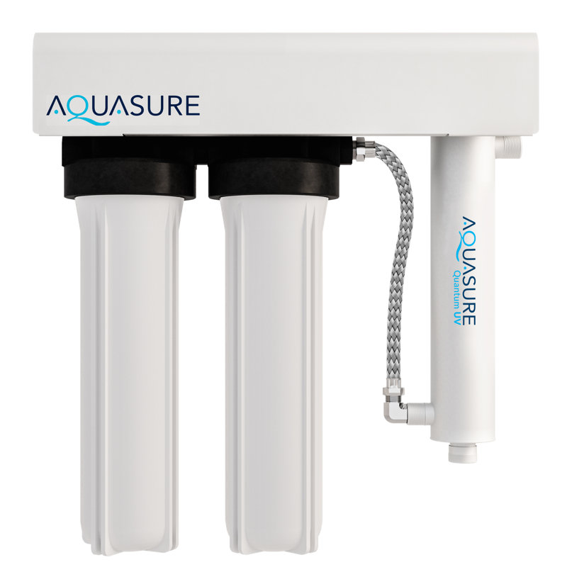 Système de filtration de désinfection, de désinfection et de traitement de l'eau ultraviolet UV de 18 gallons par jour Aquasure Quantum Series