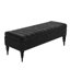 Sierra Striped Ottoman Storage Bench - Upholstered Plush Velvet Shoes Bench with Turned Wooden Legs-423831329-423831328-414291413