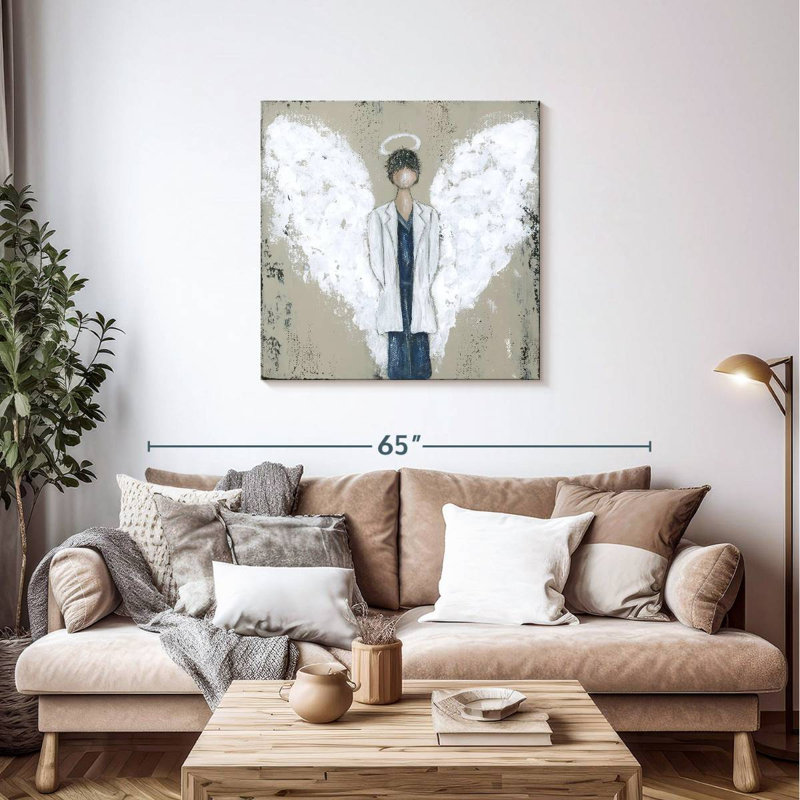 Leisha White Doctor Angel, H 36 po x l 36 po