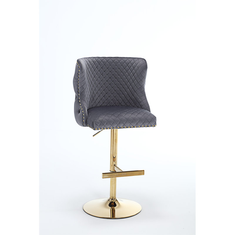 Ensemble de tabourets de bar Hengming, Gris foncé
