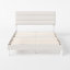 Bellay Upholstered Bed Frame with Channel Tufted Headboard-1372692130-1372692131