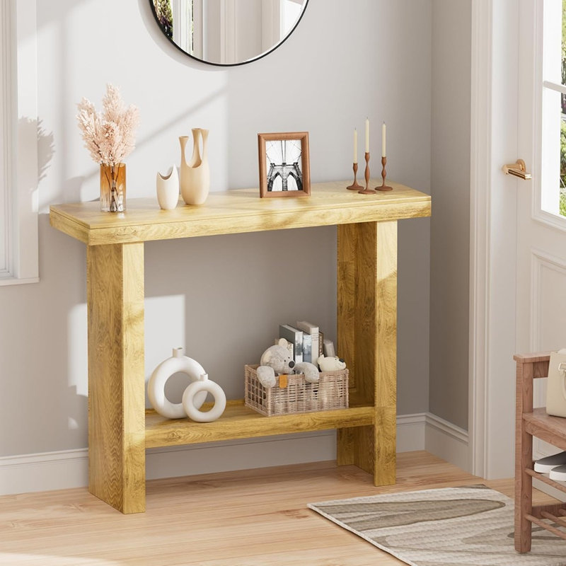 Console de table d'entrée en bois Farmhouse