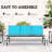Outdoor Patio Glider Bench with Breathable Mesh-1244585334
