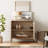 Union Rustic 31.5" Modern Reeded TV Stand With Doors, Entertainment Center With Shelf, Wooden TV Console With Storage For Living Room-612876059