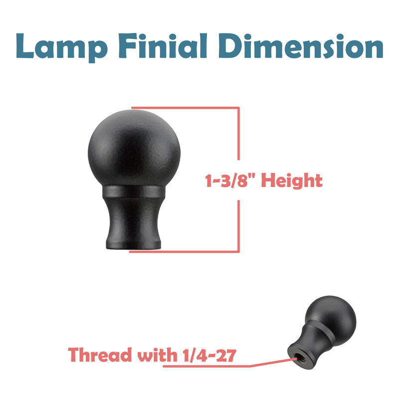 Lamp Finial, Oil Rubbed Bronze