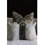Linen Lumbar Pillow with Ostrich Feather Trim-40992935