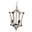 Lustre en bois de haute qualité à 4 lumières, luminaire suspendu, ampoule non incluse