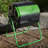 37 Gallons Plastic Outdoor Tumbler Composter with Latching Lid