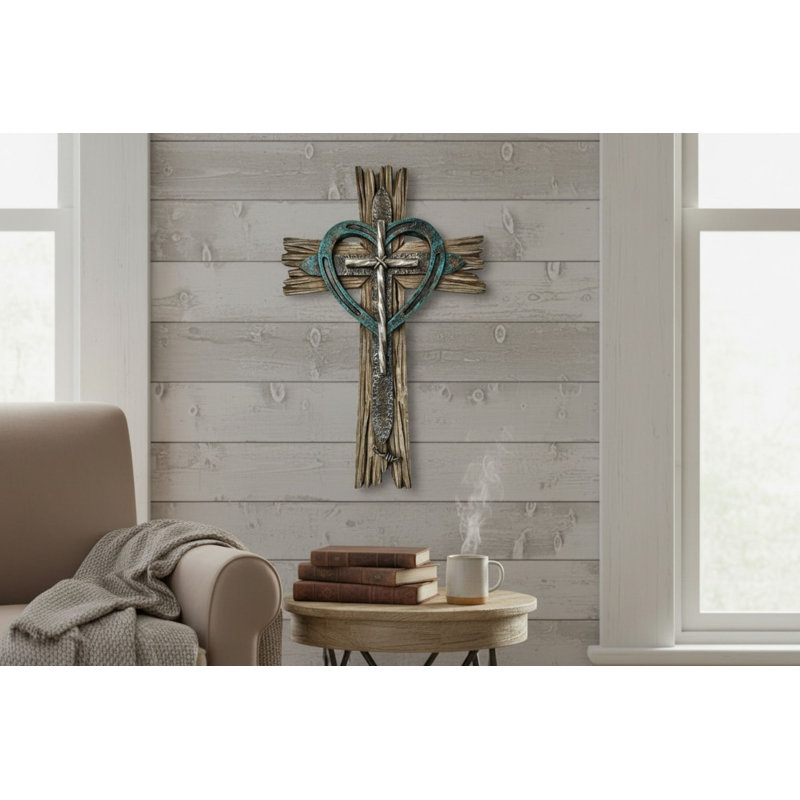 CROSS HORSESHOE HEART