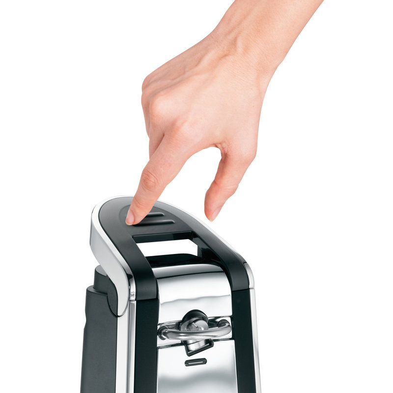 Ouvre-boîte automatique électrique Hamilton SmoothTouch ™ avec levier facile à pousser, élimine les bords tranchants, ouvre toutes les canettes de taille standard et pop-top, très grand