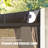 Aluminum Patio Gazebo Lean to Wall Mounted Pergola with Sloping Galvanized Steel Roof-96161382