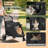 Foldable Pet Stroller for Small & Medium Dogs and Cats 3-Wheel Dog Stroller with 9 Angles Adjustable Handlebar -93312228