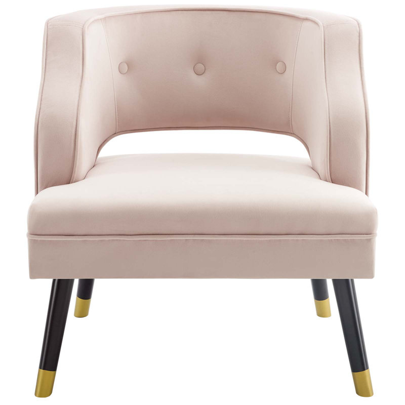 Carson Carrington Taktsberget Velvet Armchair by Modway, Pink
