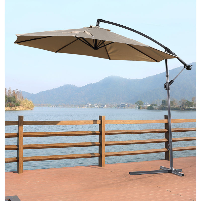 Parasol en porte-à-faux 115 "Senne, Moka