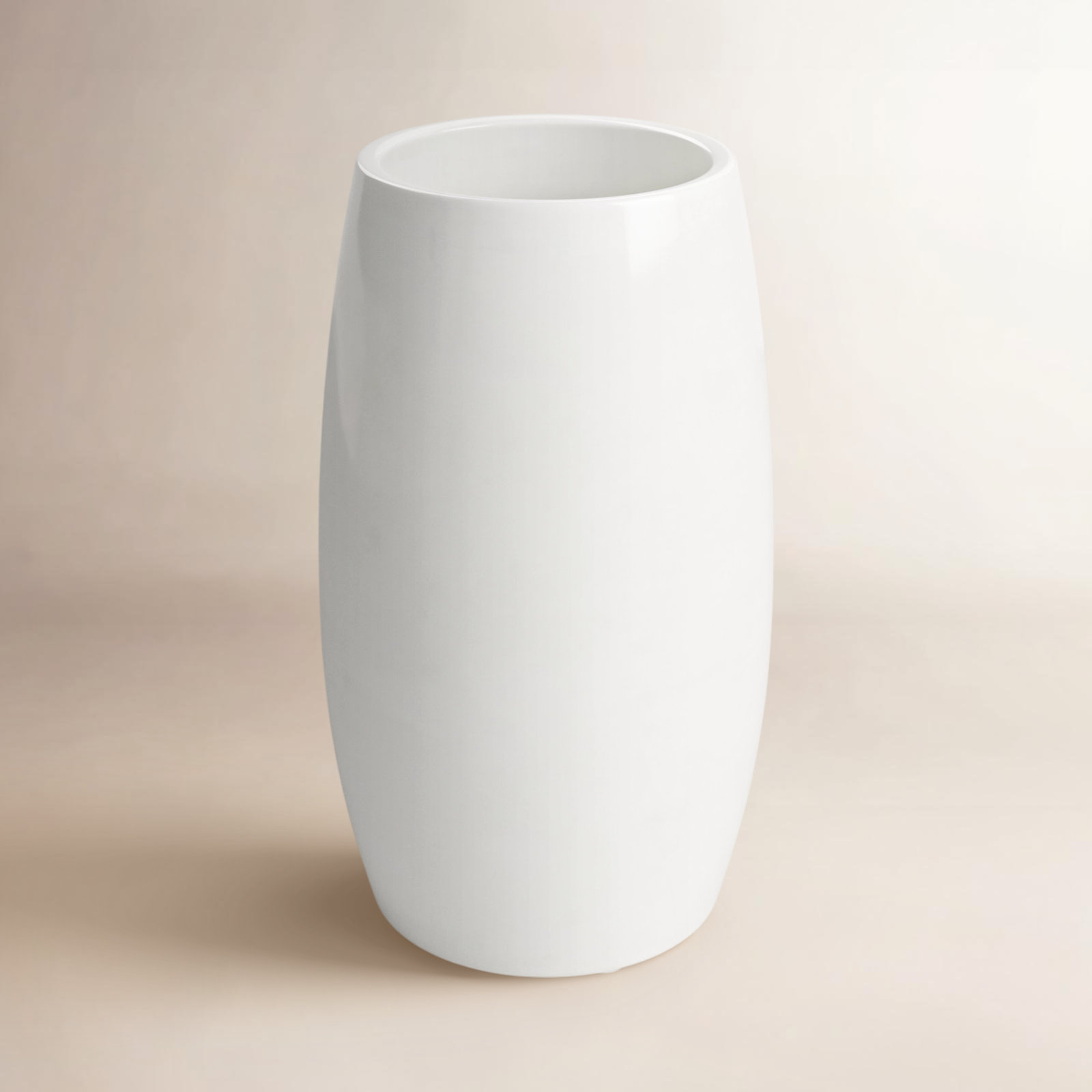 Stoneware Table Vase, 8" H x 4.75" W x 4.75" D