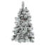 Arbre de Noël artificiel régulier (double) avec blanc Aiguilles vertes-1545840474