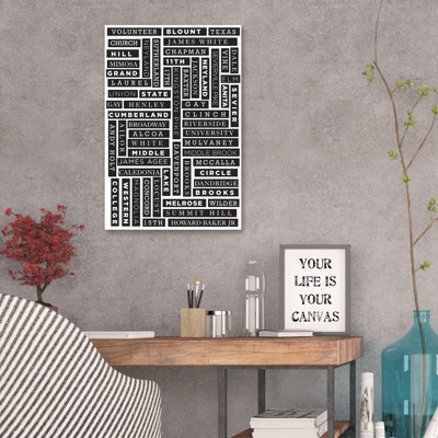 Knoxville Poster by Kent Youngstrom - Wrapped Canvas Print