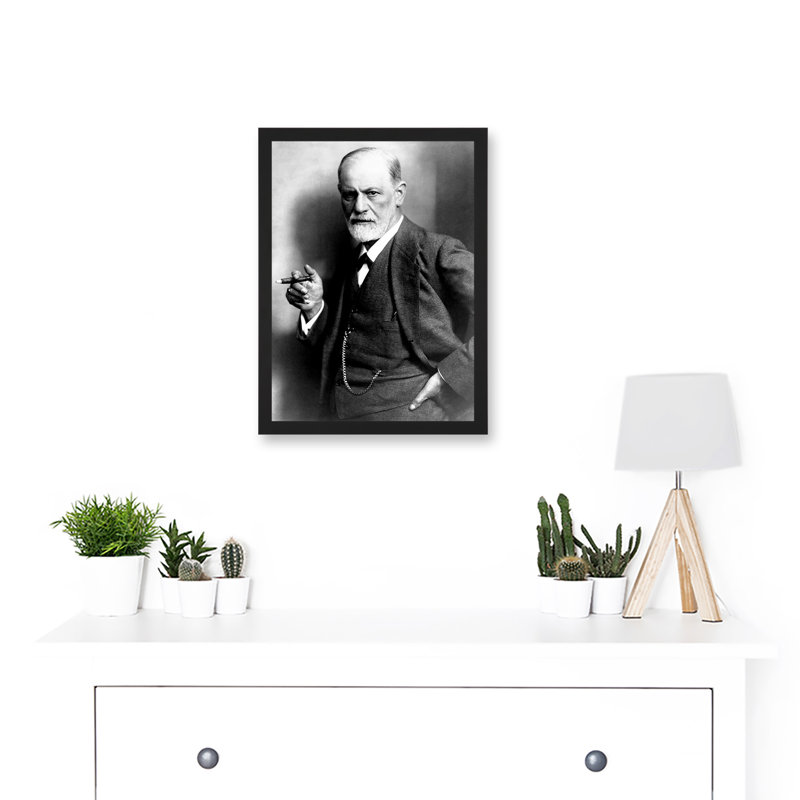Vintage Photo Portrait Doctor Sigmund Freud Psychoanalysis Neurologist by Value Does Not Apply - Single Picture Frame Print