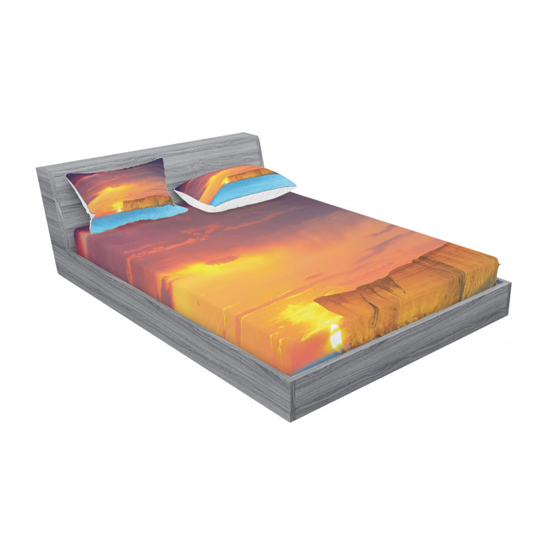 Microfiber Sheet Set, Queen Sheet Set with Fitted Sheet