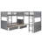 Bunk Bed With A Loft Bed Attached-832138137