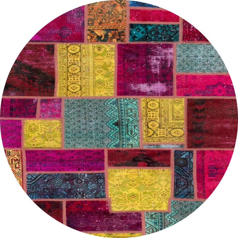 Abstract Indoor Rug, Rectangle 7' x 9'