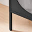 Natela Metal & Glass Cabinet Sideboard with Single Door - Modern Deco Style