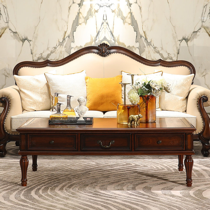 American cherry wood coffee table