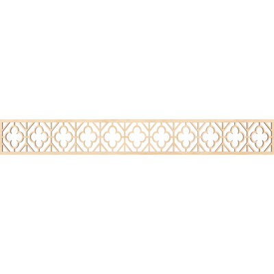 46 1/4"W x 6"H x 1/4"T Hazelton Fretwork Moulding, Birch