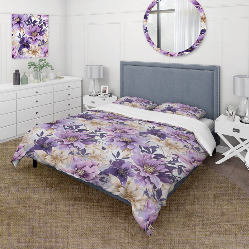 Literie Orchid Dream, Housse de couette simple + 1 taie décorative stan
