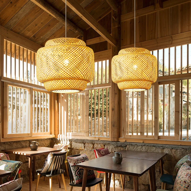 Alyne 1 - Light Natural Chandelier Pendant, 135cm H x 15cm W x 60cm D