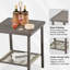 2 chaises d'extérieur pivotantes avec une table d'appoint, 3 chaises pour le porche, la piscine, la terrasse et la cour-333023931