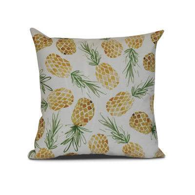 Housse et insert de coussin carré d'extérieur Tropical Resort