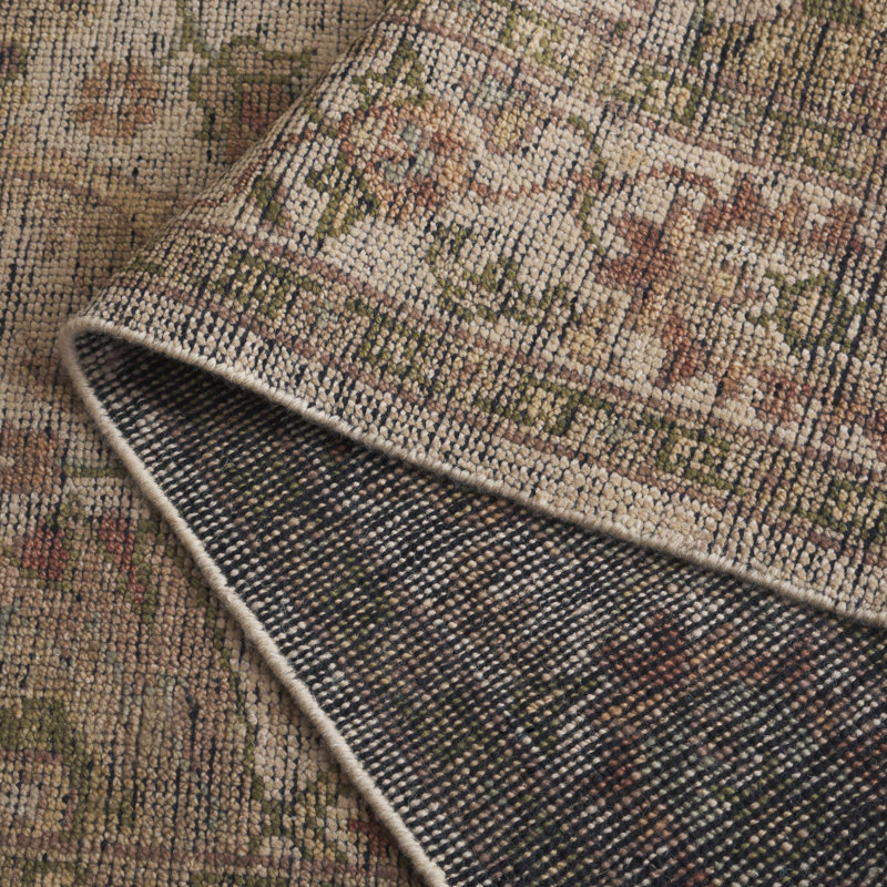 Tapis oriental en laine noué à la main Izmir, Rectangle 6 pi x 9 pi