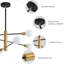 6 - Light Dimmable Sputnik Spider Chandelier-578958721