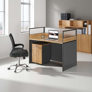 Rectangle 1 Person Office Cubicle Desk
