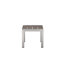 Ensemble de chaises longues inclinables d'extérieur de 76 po 8 pièces Aynura - 4 chaises longues en aluminium avec piscine, 4 tables d'appoint assorties, filet à séchage rapide et roues dissimulées - gris brossé-1198956292-1201189974