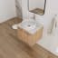 Meuble-lavabo simple 23,94 po avec dessus en pierre Katori