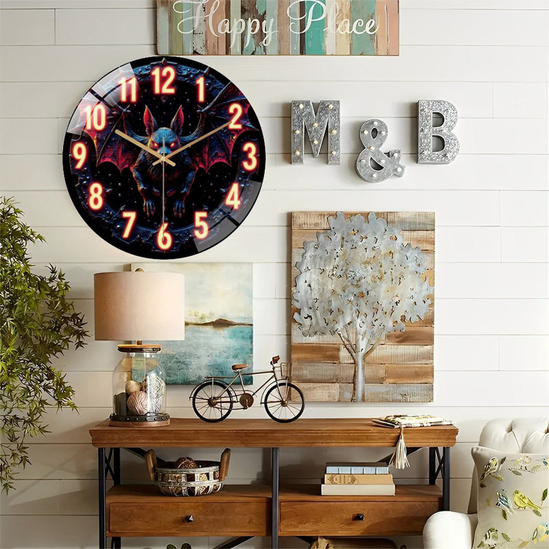 Horloge murale d'Halloween Halloween, 12 po