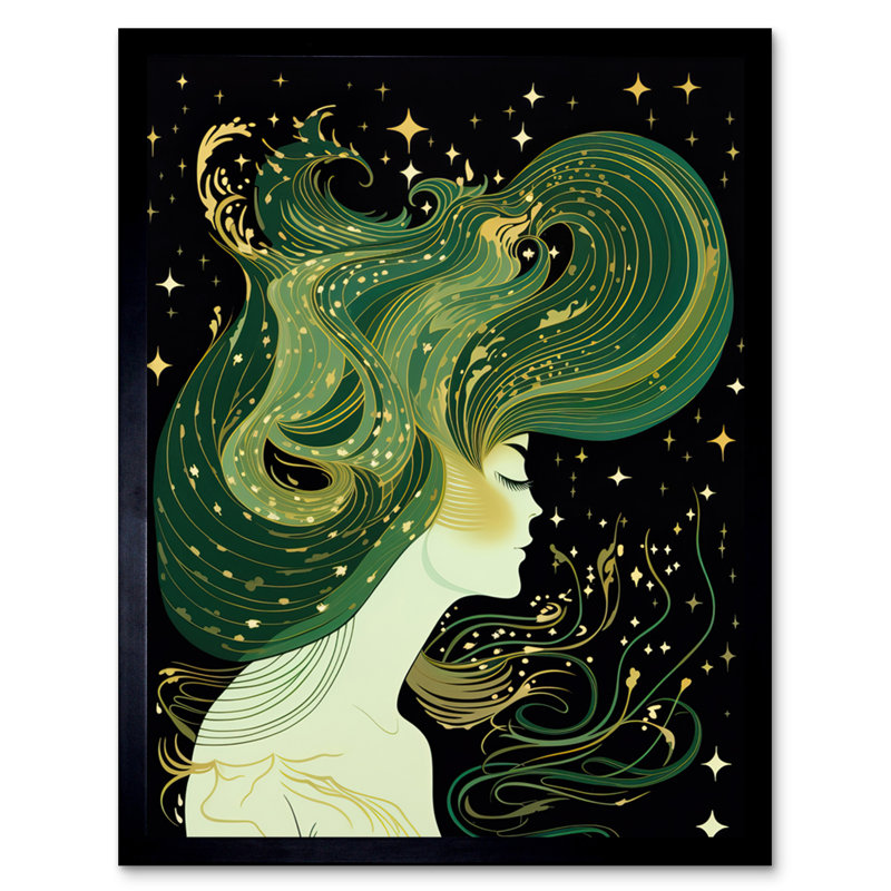 Bembo Modern Concept Aurora Borealis - Single Picture Frame Print