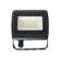 Adetoun Black 12cm H Integrated LED Outdoor Flush Mount