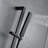 Bergamo Touch Panel controlled Matte Black Thermostatic LED Musical Rainfall Shower System with Hand Shower and Jetted Body Sprays