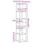 Amasya 33cm W Bookcase-1611626603-1611626605