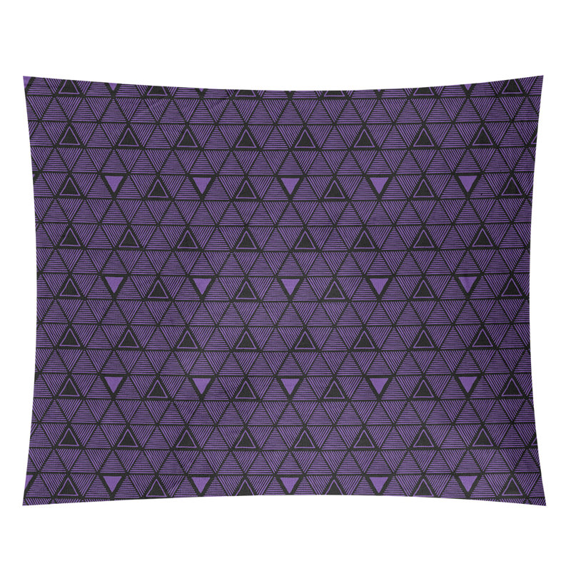 Tapisserie, H 27,5 po x l 37,5 po, Mauve / Noir